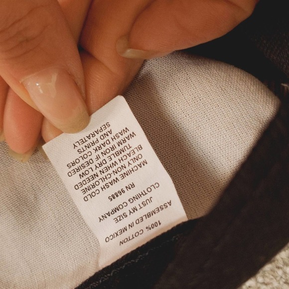 Just My Size Vintage Black Relaxed taper Jeans size 16W Tall - Picture 4 of 9